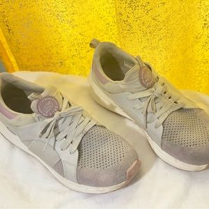 Skechers bobs pink and grey